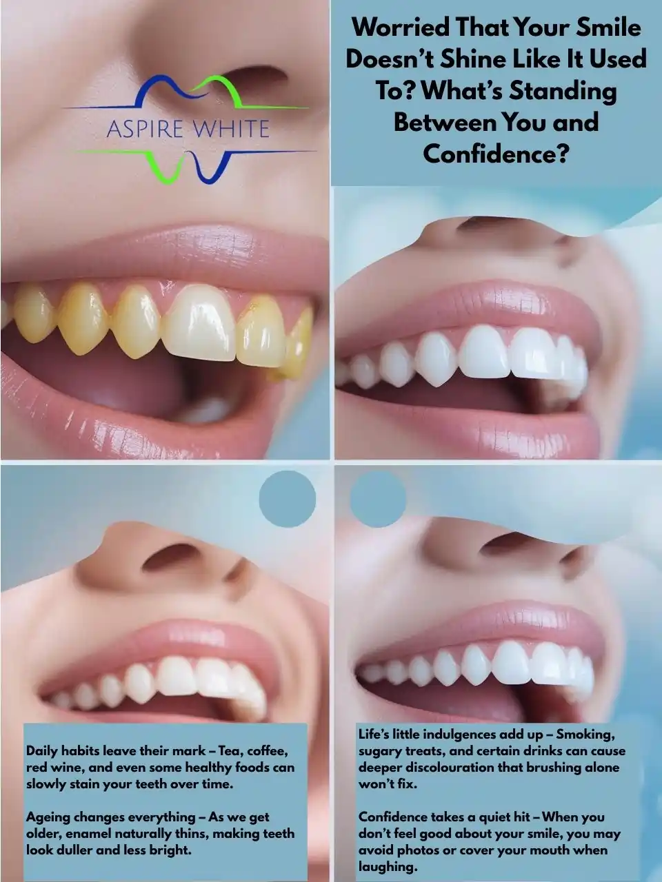 Worried That Your Smile Doesn’t Shine Like It Used To What’s Standing Between You and Confidence Colchester